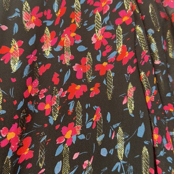 Shoshanna Midnight Dress Size 4 Floral Maxi Asymmetrical - Picture 7 of 10